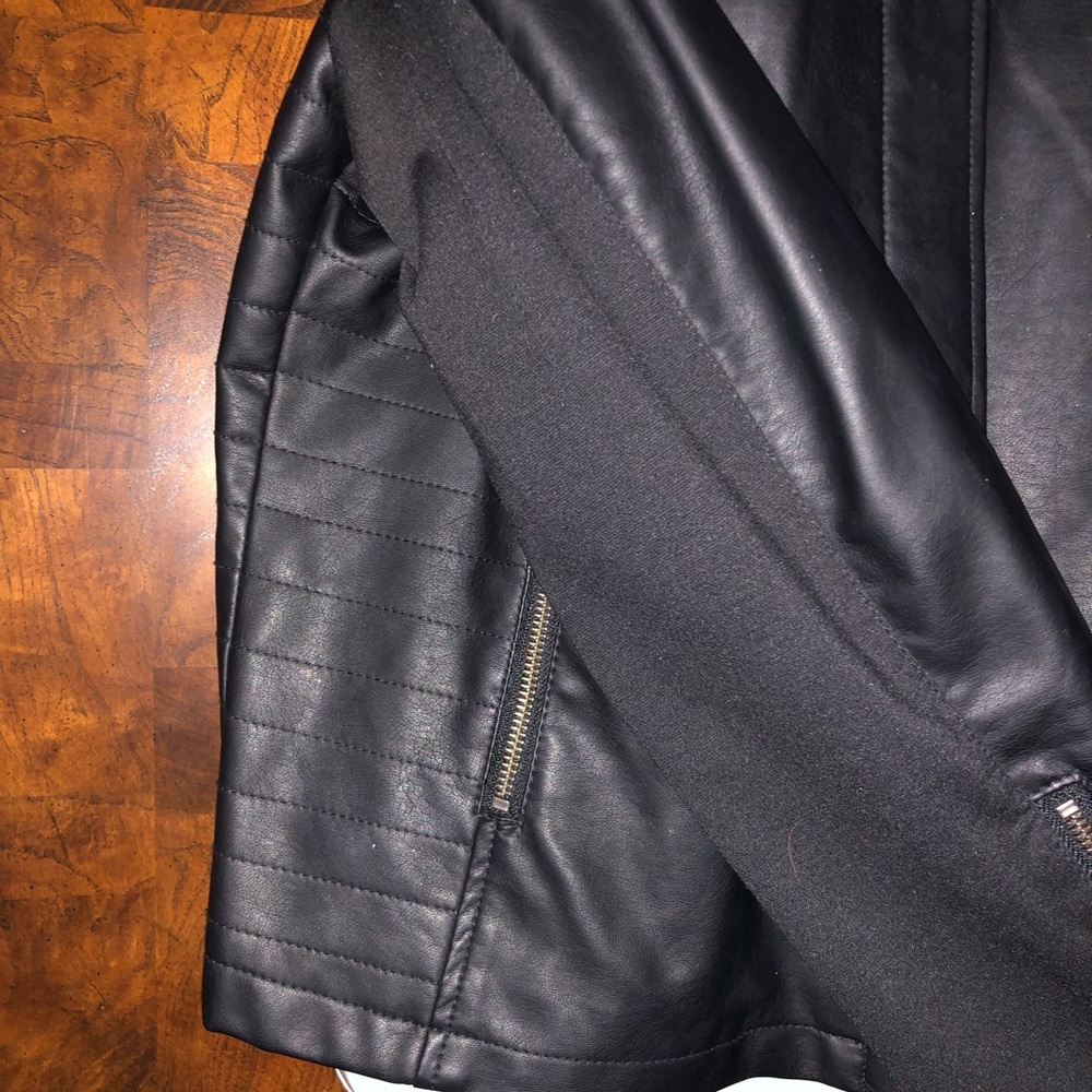Bkack Leather Like Jacket - image 2